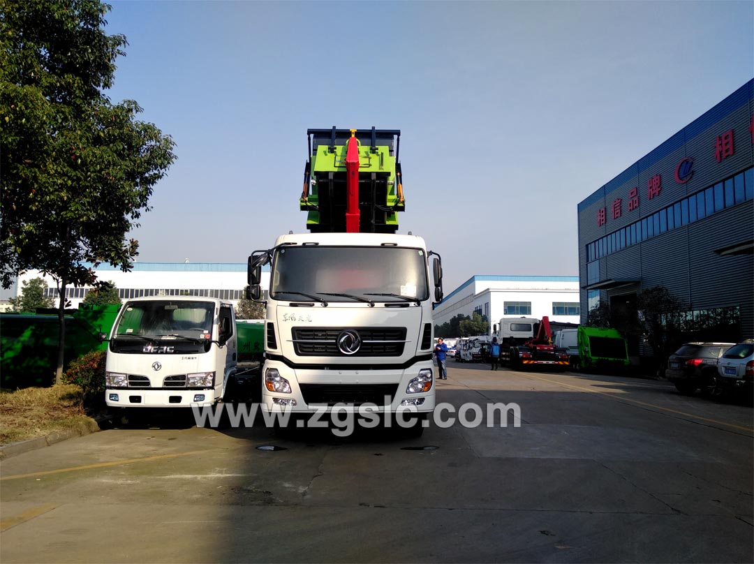 東風(fēng)天龍后雙橋勾臂垃圾車_后雙橋勾臂垃圾車圖片大全
