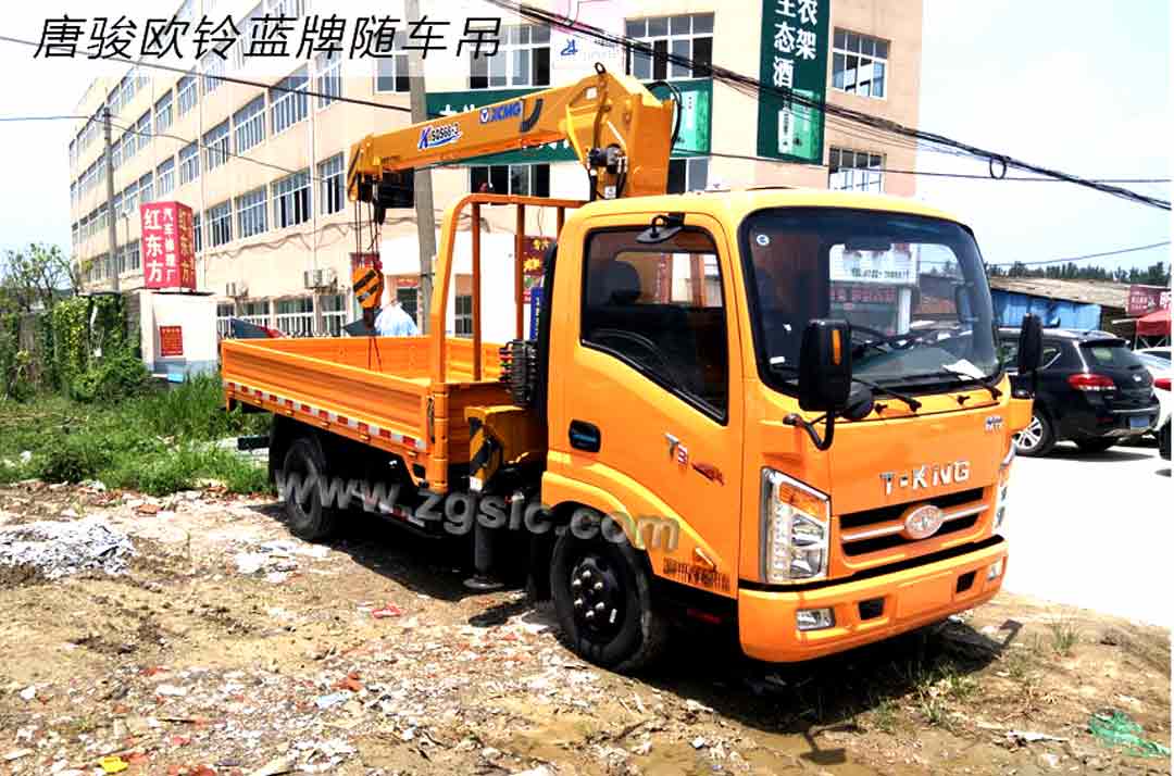 唐駿歐鈴藍(lán)牌隨車吊