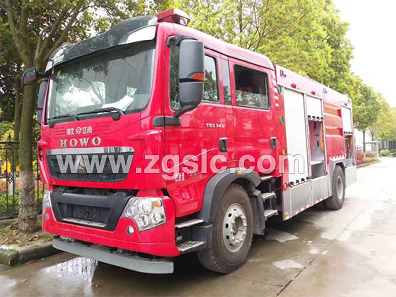 重汽T5G-5噸水罐消防車(國五)-廠家價(jià)格