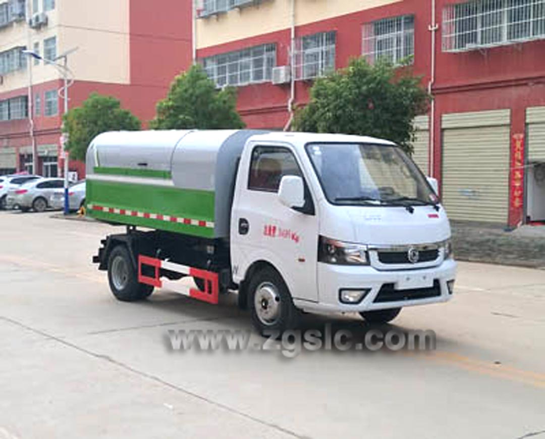 國六東風(fēng)途逸密封式垃圾車_密封式垃圾車多少錢一輛？