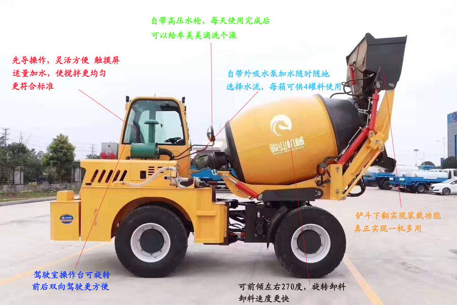 程力集團(tuán)自上料攪拌運(yùn)輸車結(jié)構(gòu)解析圖